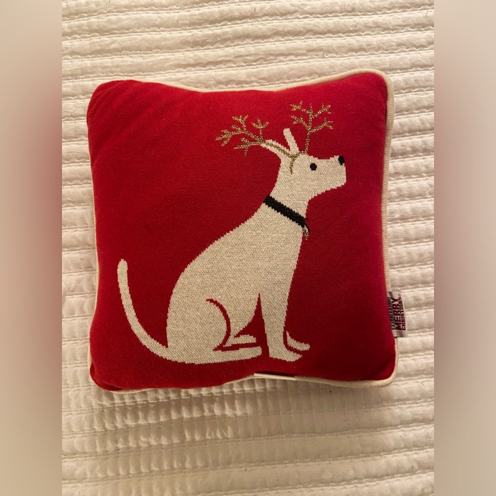1’x1’ Dog Christmas Pillow